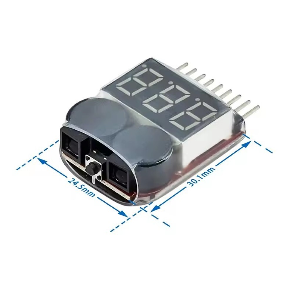 جهاز فحص البطارية مع إنذار الج - مراجعة Drone Battery Voltage Checker وسعره